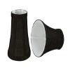 Aspen Creative 30248-2, Bell Clip-On Chandelier Lamp Shade, Two-Tone Black, 2-1/2" Top x 4" Bottom x 5" Slant Height, Set of 2 view 1