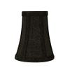 Aspen Creative 30248-2, Bell Clip-On Chandelier Lamp Shade, Two-Tone Black, 2-1/2" Top x 4" Bottom x 5" Slant Height, Set of 2 view 2