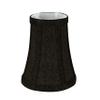 Aspen Creative 30248-2, Bell Clip-On Chandelier Lamp Shade, Two-Tone Black, 2-1/2" Top x 4" Bottom x 5" Slant Height, Set of 2 view 3