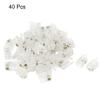 uxcell RJ9 Phone Plug 4P4C, 40Pcs, Clear, for Handset Cable view 2
