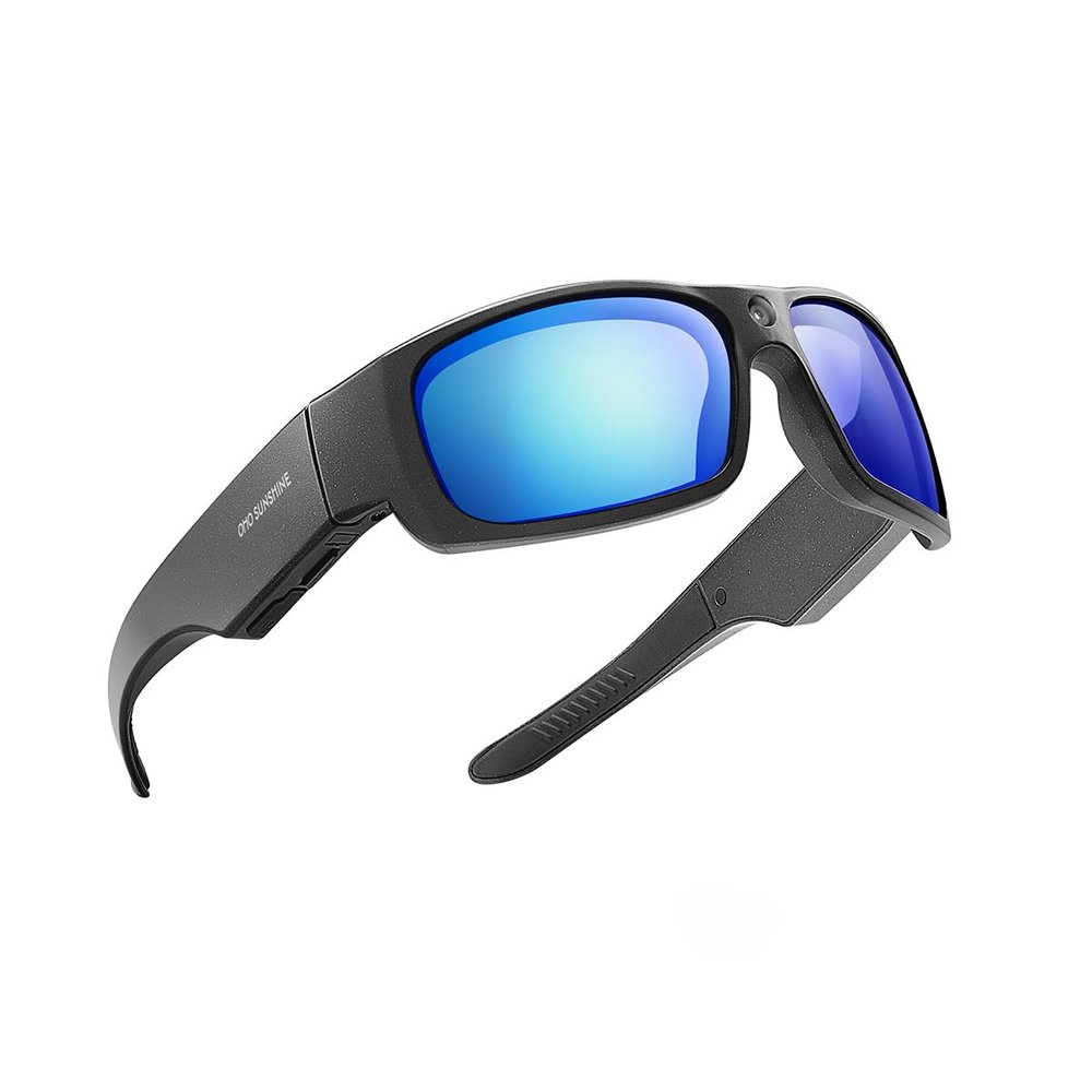 OhO Camera Sunglasses,Full HD 1080p 32GB Sports Cam Sunglasses with Polarized UV400 Protection Safety and Interchangeable Lens