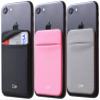 CA+ Phone Wallet Card Holder for Phone Case Sleeves Stick On Wallet for Cell Phone Card Holder Durable Adhesive Sticker ID Credit Card Holder for Back of Phone (Black/Rosegold/Grey) view 1