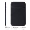 CA+ Phone Wallet Card Holder for Phone Case Sleeves Stick On Wallet for Cell Phone Card Holder Durable Adhesive Sticker ID Credit Card Holder for Back of Phone (Black/Rosegold/Grey) view 3