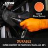 EPPCO TigerGrip 8-Mil Nitrile Glove Disposable Powder, Latex Free Textured Superior Grip Orange Gloves, Large, Box of 100 view 4