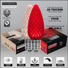 Wintergreen Lighting C9 OptiCore LED Commercial Outdoor Christmas Lights Heavy Duty Christmas String Lights; Wedding Christmas Lights; White Wire (50 Lights, 50 Ft, Red/Warm White) view 3