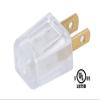 B&P Lamp Polarized Quick Connect Lamp Plug (SPT-1, Clear) view 2