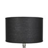 FenchelShades.com 18" Top Diameter x 18" Bottom Diameter 11" Height Cylinder Drum Lampshade USA Made (Designer Black) view 2