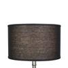 FenchelShades.com 18" Top Diameter x 18" Bottom Diameter 11" Height Cylinder Drum Lampshade USA Made (Designer Black) view 3