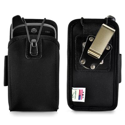 Turtleback Mobile Computer Case Made for Zebra Motorola MC55 Touch Computer MC55EO Nylon Holster, 2 Belt Clips (Metal Clip & Belt Loop) Mobile Scanner Holder Fits Devices 6 1/4" X 3 1/8" X 1 3/8"