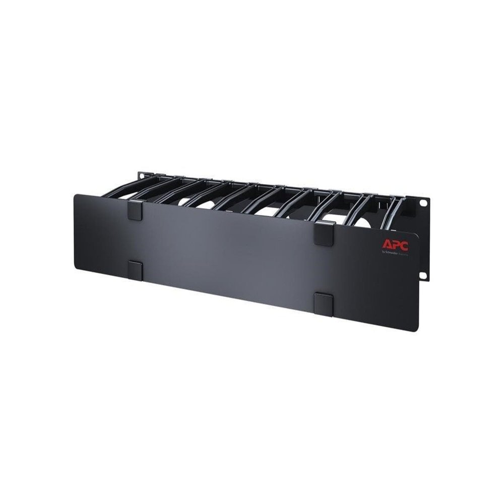 Schneider Electric AR8606 Horizontal Cable Manager Deep, Black
