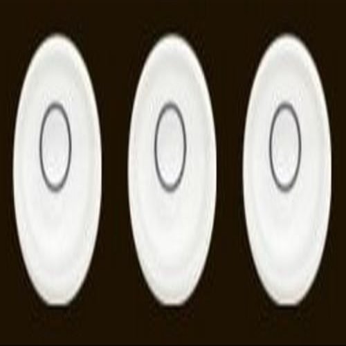 Three 24mm x 10mm Disc Bubble Spirit Level Round Circular Circle White NEW