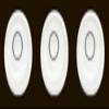 Three 24mm x 10mm Disc Bubble Spirit Level Round Circular Circle White NEW view 1
