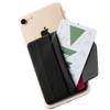 Sinjimoru Phone Grip Card Holder with Flap, Phone Wallet Stick on, Black view 1