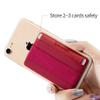 Sinjimoru Phone Grip Card Holder with Flap, Phone Wallet Stick on, Black view 3