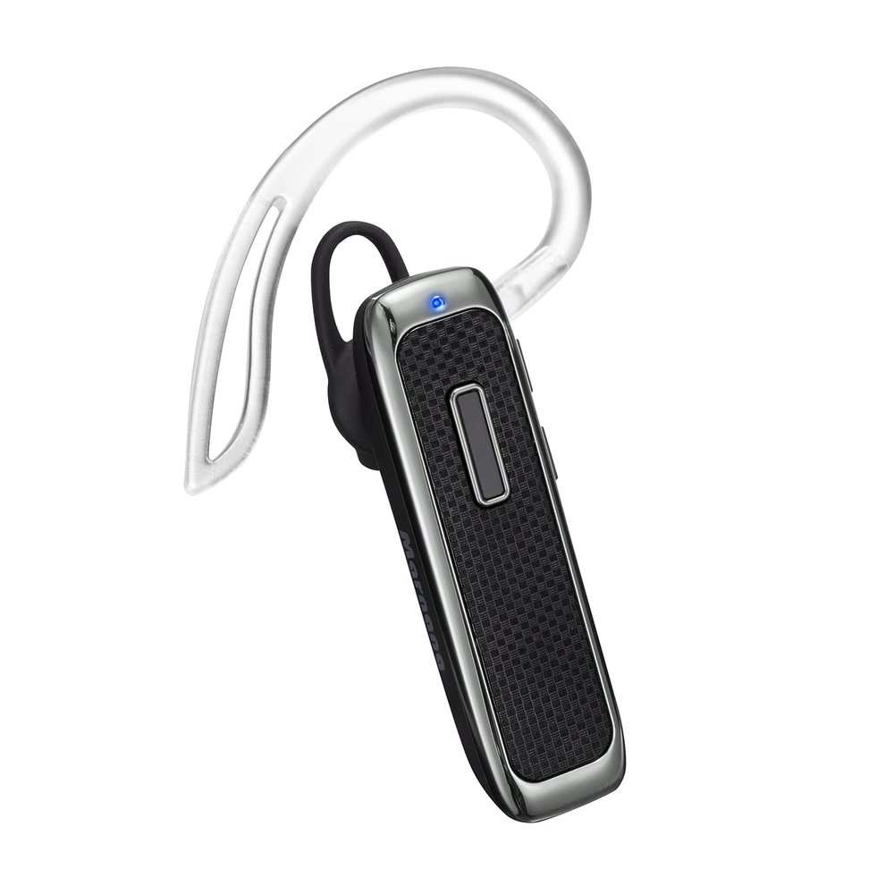 Marnana Bluetooth Headset, Hands-Free Wreless Bluetooth Earpiece with 18 Hours Playtime and Noise Cancelling Mic for iPhone Samsung Android Cell Phone Truck Driver - Black