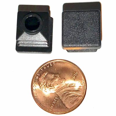 SBD Ltd. (Pack of 25) 1/2" OD Square End Caps (16-18 Ga) - 0.37" - 0.40" ID Hole Size Tube Covers || 0.50 Square Inch Sliding Inserts | Furniture Chair Table Leg Caps | Fitness Eqpt End Caps | by SBD
