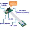 Mini PCI-E to PCI-E Express 1X Extension Cord Adapter Card with USB Riser Card view 2