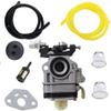 HOQO Carburetor for Jiffy Ice Auger Jiffy 2 Cycle Engines Replace 4082 Carb w/Gasket Fuel Filter Check Valve Fuel Line view 1