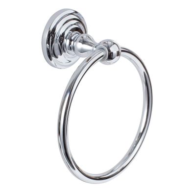 Sure-Loc BL-TR1 26 Boulder Bath Series Towel Ring, Polished Chrome