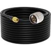 Ultra Flexible SMA to N Cable 15-Meter(49.2 Ft) Low Loss RG58 N Male to SMA Male Antenna RF Coaxial Cable and Two-Way Radio Applications Pure Copper 50 ohm for 3G/4G/LTE/ADS-B/Ham/WiFi/RF Radio view 1