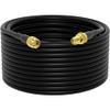 Low-Loss Coaxial Extension Cable 15-Meter(49.2 Ft) RG58 SMA Female to SMA Male WiFi Extension RF Connector and Two-Way Radio Applications Pure Copper Coax Cables 50 ohm RF Antenna Lead Extender view 1