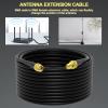 Low-Loss Coaxial Extension Cable 15-Meter(49.2 Ft) RG58 SMA Female to SMA Male WiFi Extension RF Connector and Two-Way Radio Applications Pure Copper Coax Cables 50 ohm RF Antenna Lead Extender view 4