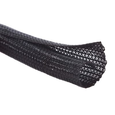 Alex Tech 25ft - 1 inch Cord Protector Wire Loom Tubing Cable Sleeve Split Sleeving For USB Cable Power Cord Audio Video Cable  Protect Cat From Chewing Cords - Black
