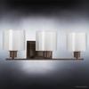 Urban Ambiance Luxury Cosmopolitan Bathroom Vanity Light, Medium Size: 7.375" H x 23.5" W, with Transitional Style Elements, Olde Bronze Finish and White Shade, UHP2513 from the Tacoma Collection view 4
