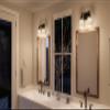 Urban Ambiance Luxury Contemporary Bathroom Vanity Light, Medium Size: 9.5" H x 13" W, with Transitional Style Elements, Olde Bronze Finish, UHP2011, Cupertino Collection view 3
