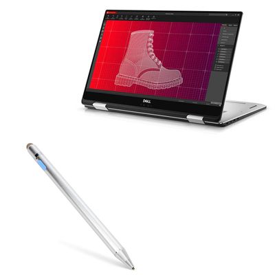 BoxWave Stylus Pen Compatible with Dell Precision 5530 - AccuPoint Active Stylus, Electronic Stylus with Ultra Fine Tip - Metallic Silver