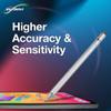BoxWave Stylus Pen Compatible with Dell Precision 5530 - AccuPoint Active Stylus, Electronic Stylus with Ultra Fine Tip - Metallic Silver view 3