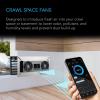 AC Infinity AIRTITAN T8-N, Crawlspace Basement Ventilator Fan, WiFi App-Compatible Temperature Humidity Controller, IP-55 Rated, Intake view 2