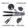 Fishing Crimping Pliers Heavy Duty Stainless Steel Wire Rope Crimping Tool Fishing Tackle Pliers Built-in Wire Cutters Crimp Sleeves, 4 Crmping Size view 2