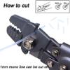 Fishing Crimping Pliers Heavy Duty Stainless Steel Wire Rope Crimping Tool Fishing Tackle Pliers Built-in Wire Cutters Crimp Sleeves, 4 Crmping Size view 4