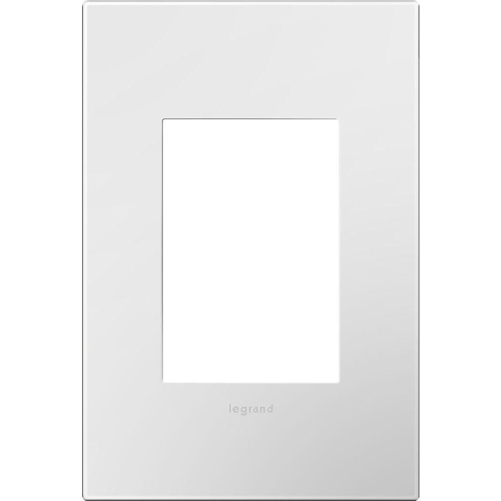 Legrand adorne Gloss White, 1-Gang Plus-Size Wall Plate, AWP1G3WH4