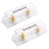 BAOMAIN 2-Pack ANL Fuse Holder (No Fuse), Gold M8 Terminals for 0/2/4 AWG view 1