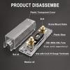 BAOMAIN 2-Pack ANL Fuse Holder (No Fuse), Gold M8 Terminals for 0/2/4 AWG view 3