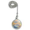 GRAPHICS & MORE Seas The Day Beach Ocean Tropical Ceiling Fan and Light Pull Chain view 1