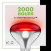 KOR 250W R40 Red Incandescent Heat Lamp Bulbs, E26 Medium Base, 2-Pack view 4