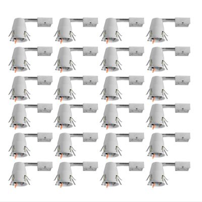 Paladin 4" Inch Remodel Dedicated LED Recessed Can Light Housing IC Rated Air-Tight UL Listed Title 24 Certified TP24 Connector (24 Pack)