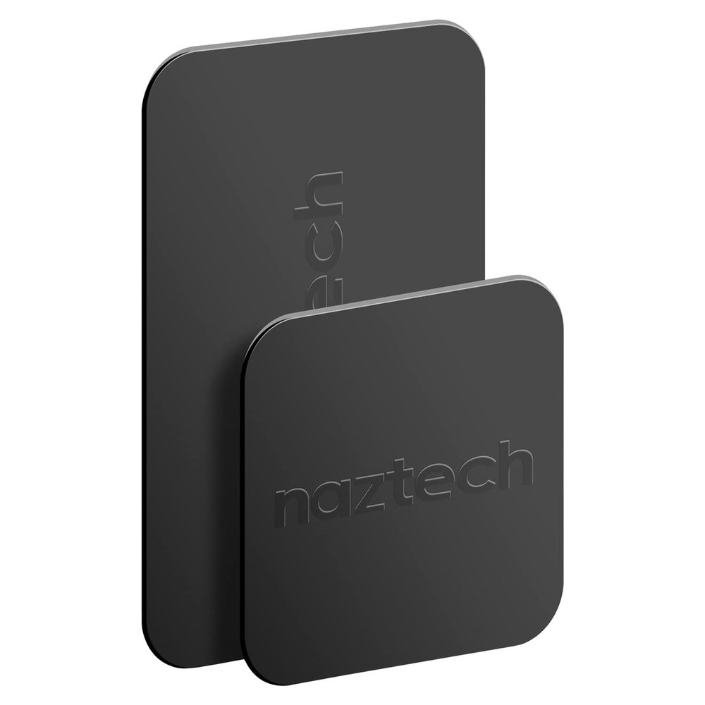 Naztech MagBuddy 2 Pack Magnet Phone Case Plate - Adhesive Metal Plate for Phone Magnet Strong Magnetic Sticker Magnetic Plates with Adhesive Backing Metal Stickers for Magnets for iPhone & Android