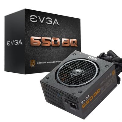 EVGA 650 Bq, 80+ Bronze 650W, Semi Modular, 5 Year Warranty, Includes Free Power On Self Tester, Power Supply 110-BQ-0650-V1