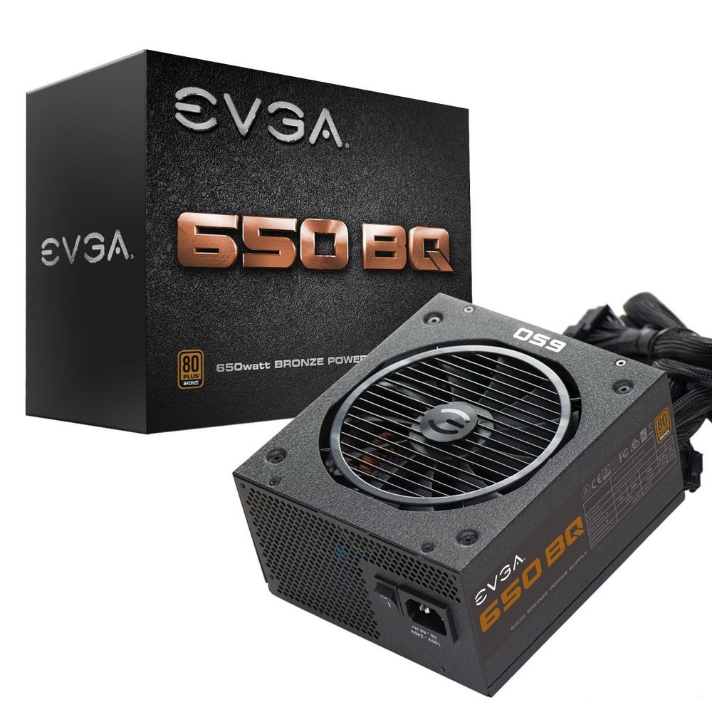 EVGA 650 Bq, 80+ Bronze 650W, Semi Modular, 5 Year Warranty, Includes Free Power On Self Tester, Power Supply 110-BQ-0650-V1