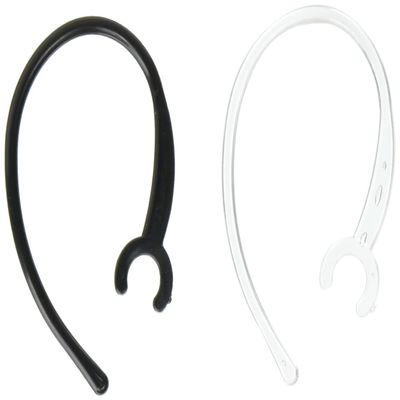 Generic Ear Hook Loops, 6-Count, 3-Black, 3-Clear