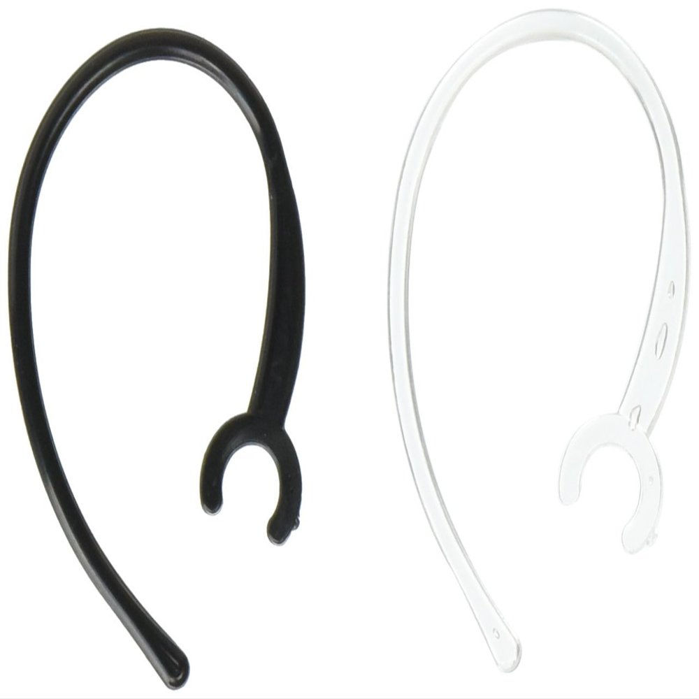 Generic Ear Hook Loops, 6-Count, 3-Black, 3-Clear