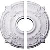 Ekena Millwork CM18AT2 18"OD x 4"ID x 5/8"P Attica Ceiling Medallion, Fits Canopies up to 5", 2 Piece view 1