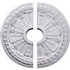 Ekena Millwork CM18RA2-03625 18 1/8"OD 3 5/8"ID x 1 1/8"P Raymond Ceiling Medallion, Fits Canopies up to 5-1/8", 2 Piece view 1