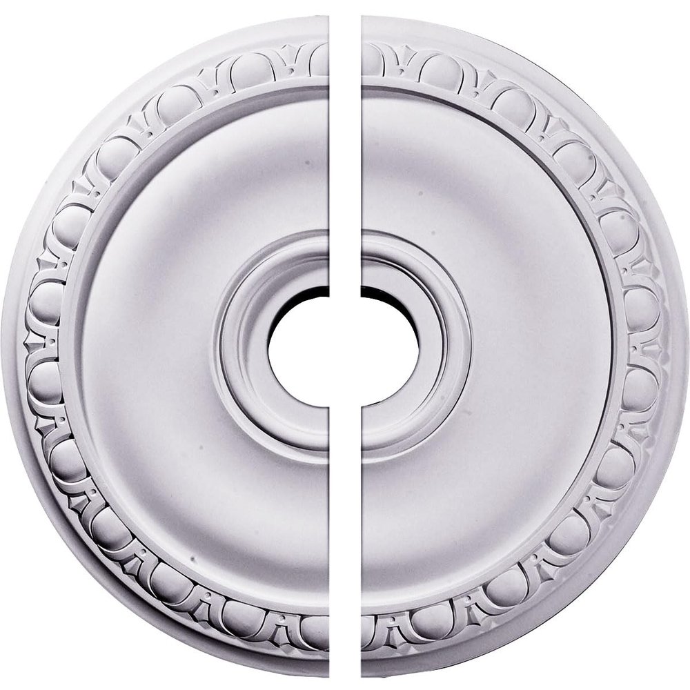 Ekena Millwork CM20JA2 20"OD x 3 5/8"ID x 1"P Jackson Ceiling Medallion, Fits Canopies up to 5-1/8", 2 Piece