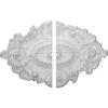 Ekena Millwork CM30SG2-01500 30 1/2"W x 20"H x 1 1/2"ID x 1 1/2"P Strasbourg Ceiling Medallion, Fits Canopies up to 1-1/2", 2 Piece view 1