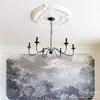 Ekena Millwork CM15BA2 15 3/8"OD x 4 1/4"ID x 1 1/2"P Baltimore Ceiling Medallion, Fits Canopies up to 5-1/2", 2 Piece view 4